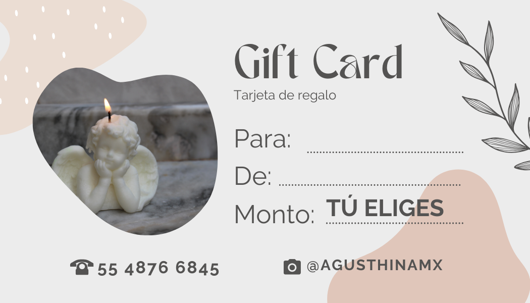 TARJETA DE REGALO - AgusthinaMx Agusthinamx