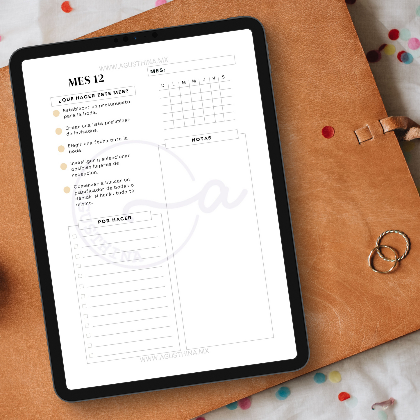 checklist para organizar tu boda
