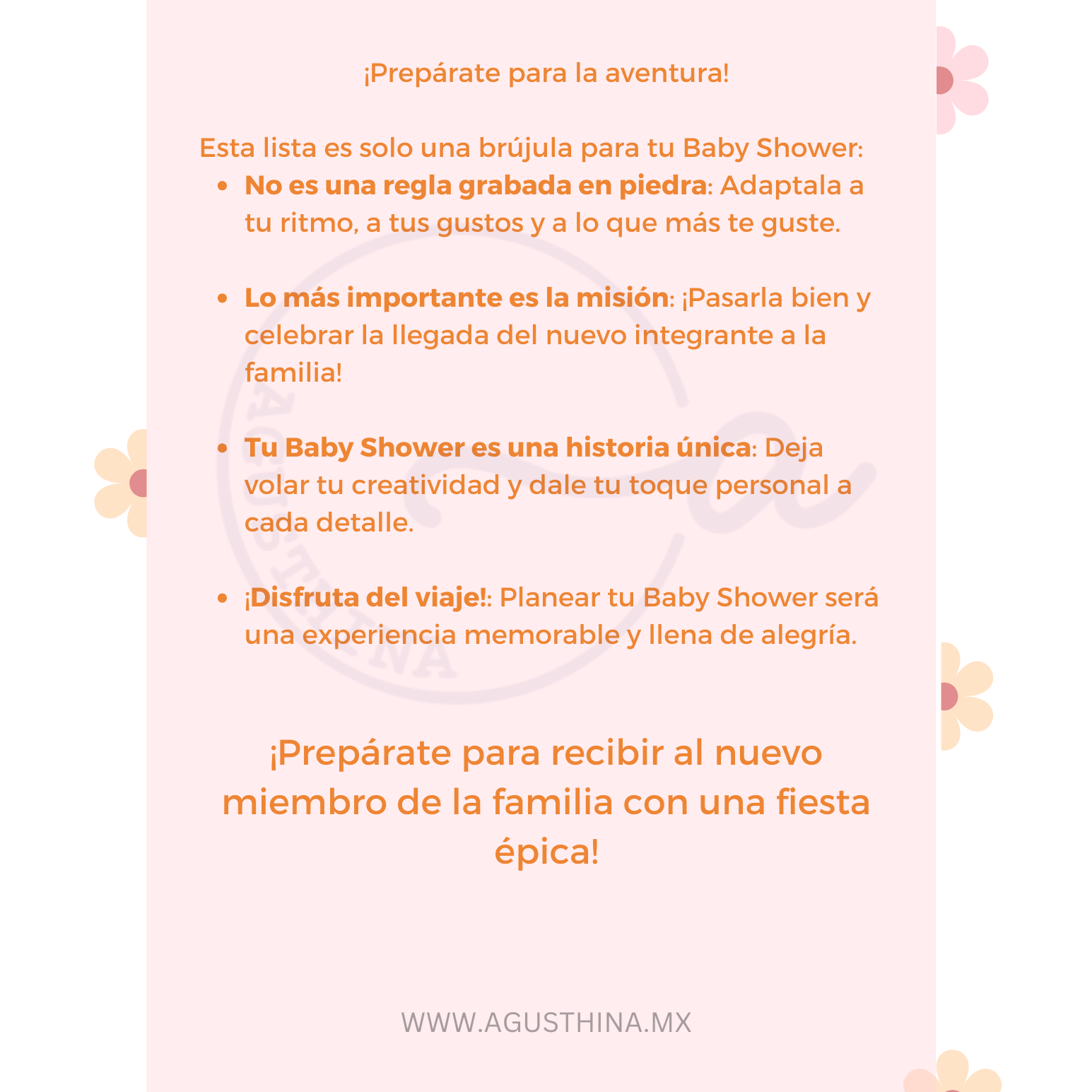 pdf para organizar un baby shower