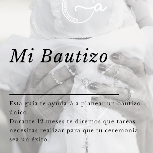 Agenda para planear Bautizo