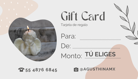 TARJETA DE REGALO  - AgusthinaMx Agusthinamx