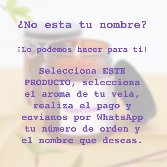 Personaliza tu vela