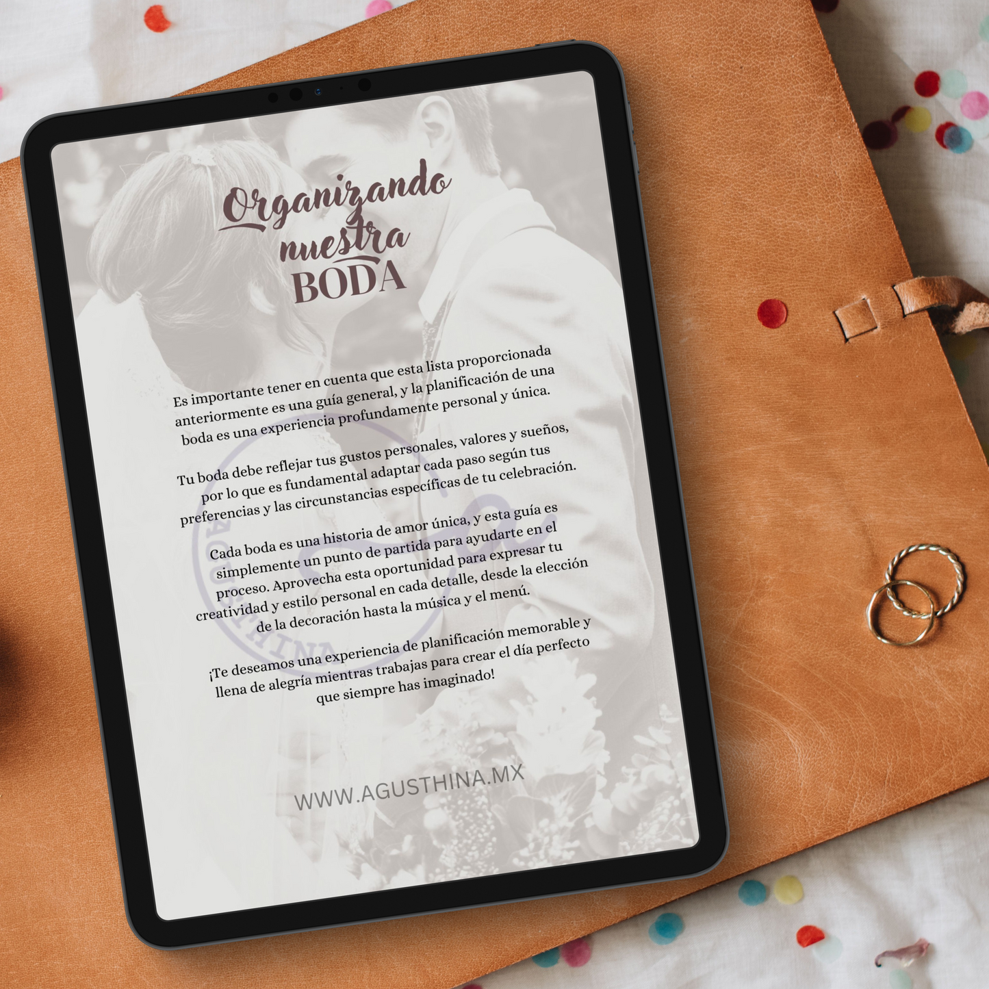 agenda para planear tu boda