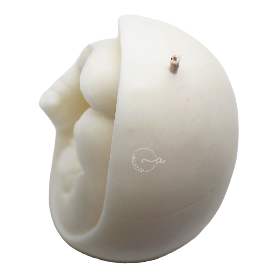 vela de soya en forma de nacimiento