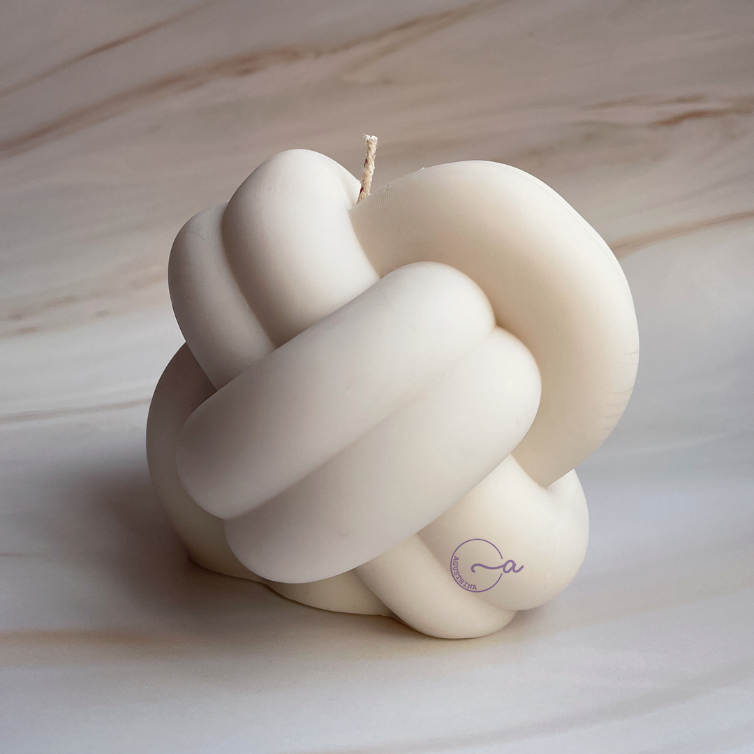 vela soya forma nudo grande