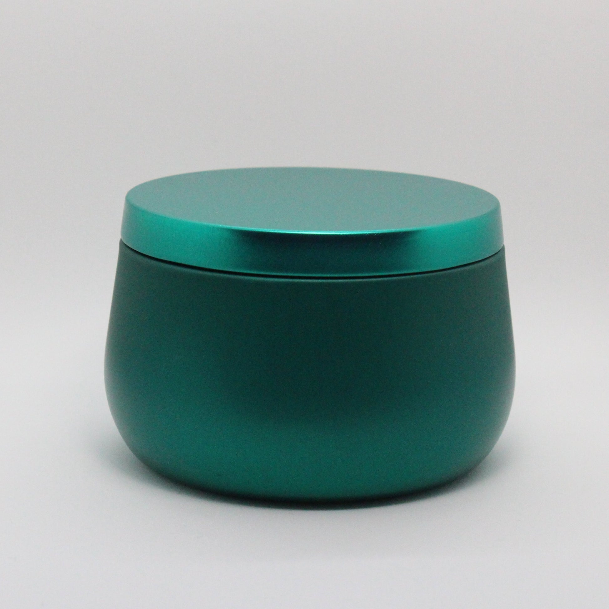 vela soya lata azul peonia dentro